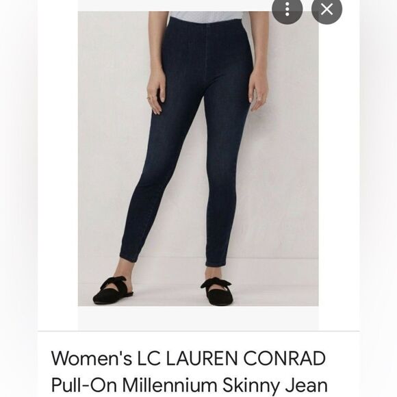 Lauren Conrad Pull-On Comfort Millennial Super Skinny Jeans Size XXL - Picture 2 of 9
